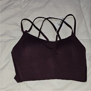 Lululemon Like A Cloud Longline Bra Size 4 B/C BLPM- Black Plum